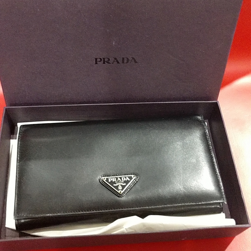 Prada wallet 4" x 6"